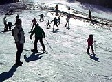 Riccardo sulla neve 1° lezione con il maestro di sci