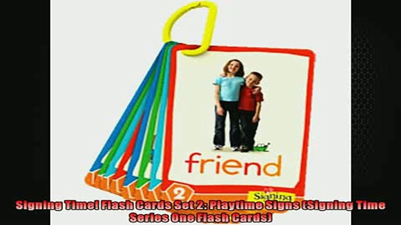 Free PDF Downlaod  Signing Time Flash Cards Set 2 Playtime Signs Signing Time Series One Flash Cards  DOWNLOAD ONLINE