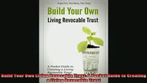 READ book  Build Your Own Living Revocable Trust A Pocket Guide to Creating a Living Revocable Trust Free Online