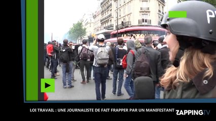 Loi Travail : Une journaliste frappée violemment à la tête par un manifestant en direct (Vidéo)