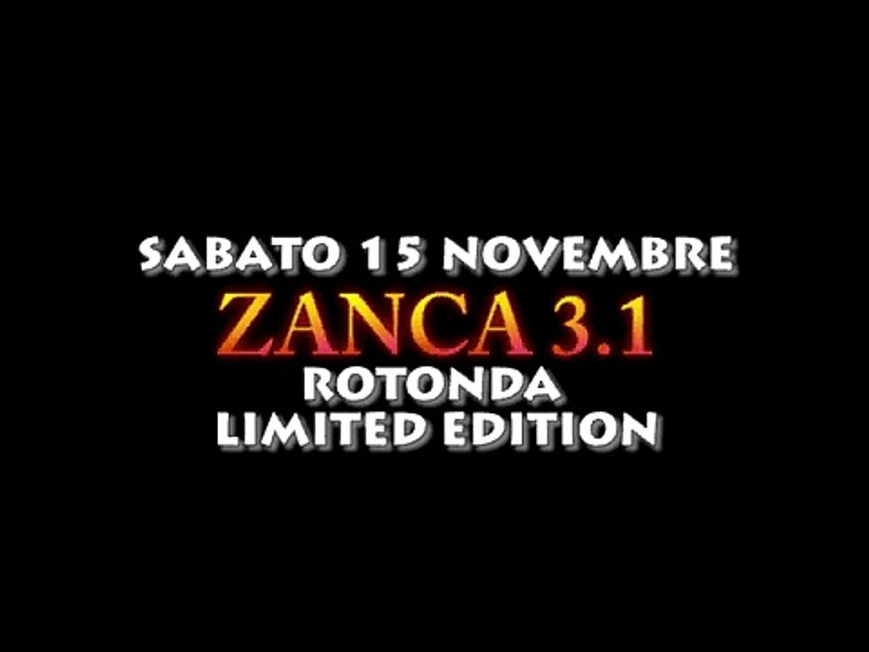 Zanca 3.1 SABATO 15 Novembre 2008 NEW
