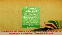 PDF  Como salir del pánico y la depresión Como salir de la depresión y el pánico Spanish PDF Book Free
