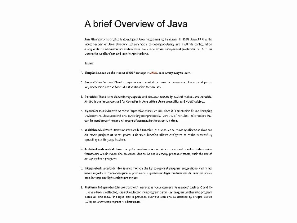 briefjava