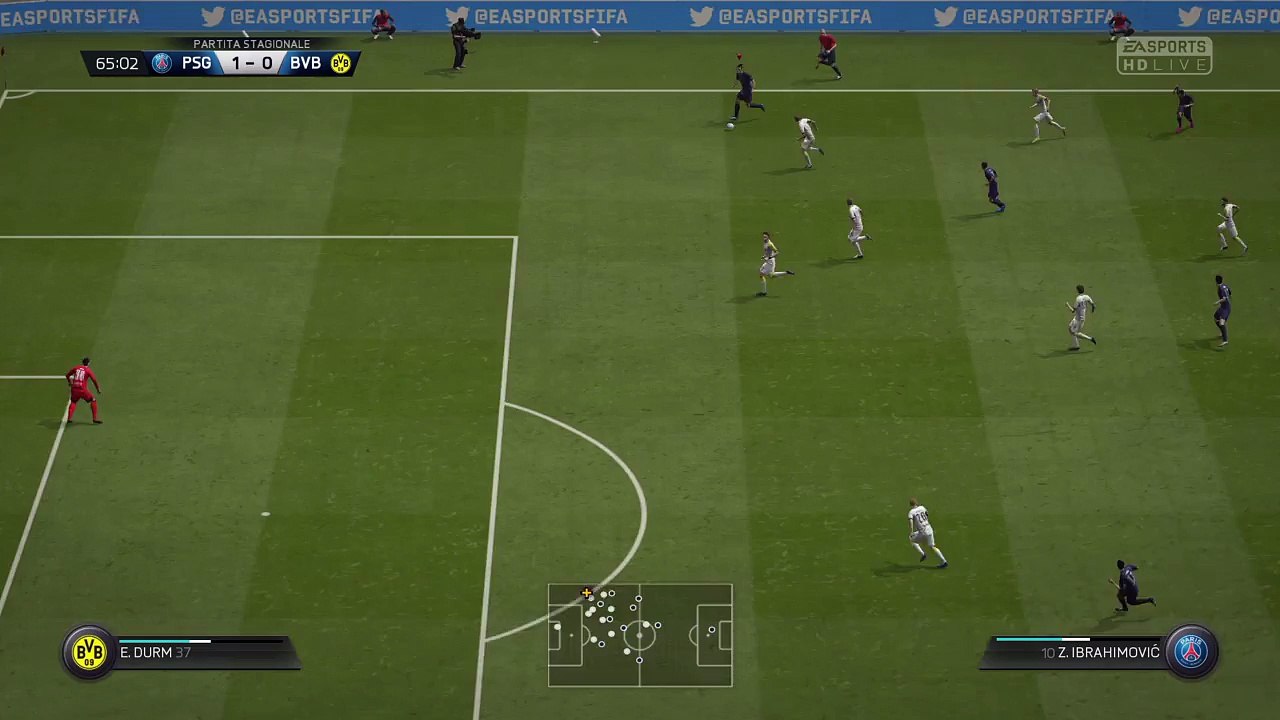 Ibrahimovic 3 dribbling and goal