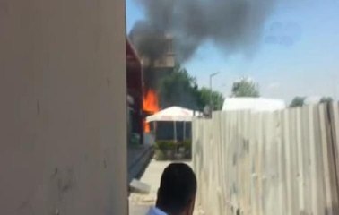 Balık restoranında korkutan yangın