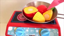 Toys Velcro cut fruits and vegetables with toy oven cooking