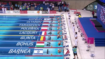 finale 50m dos H - ChE 2016 natation (Lacourt)