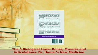 Download  The 5 Biological Laws Bones Muscles and Articulations Dr Hamers New Medicine Ebook