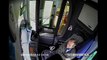 Bus Crashes Into Pole After Driver Falls Asleep in Russia
