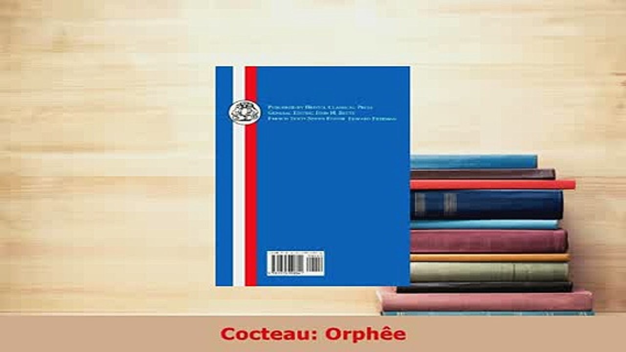 PDF  Cocteau Orphêe Read Online