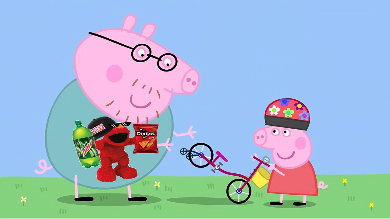 MLG Peppa Pig Rides Her Bike