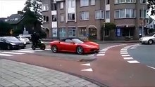Ferrari Owner Get His Car Stolen By two Motorcycle ( Funny Reaction OMG,fail )