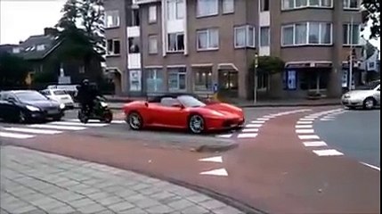 Ferrari Owner Get His Car Stolen By two Motorcycle ( Funny Reaction OMG,fail )
