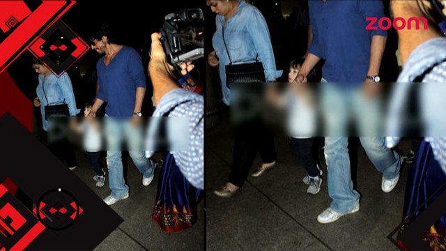 Shah Rukh Khan & Abram Khan spotted at the airport - Bollywood News - #TMT