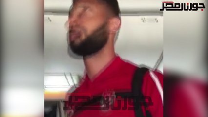 شاهد| كواليس رحلة «الأهلي» على متن الطائرة إلى الإمارات