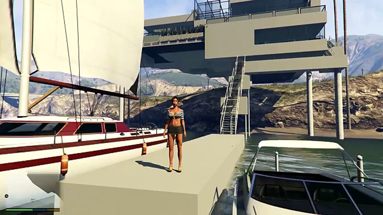 MAGNIFIQUE VILLA AU BORD DE LA MER SUR GTA 5 ! -dailymotion