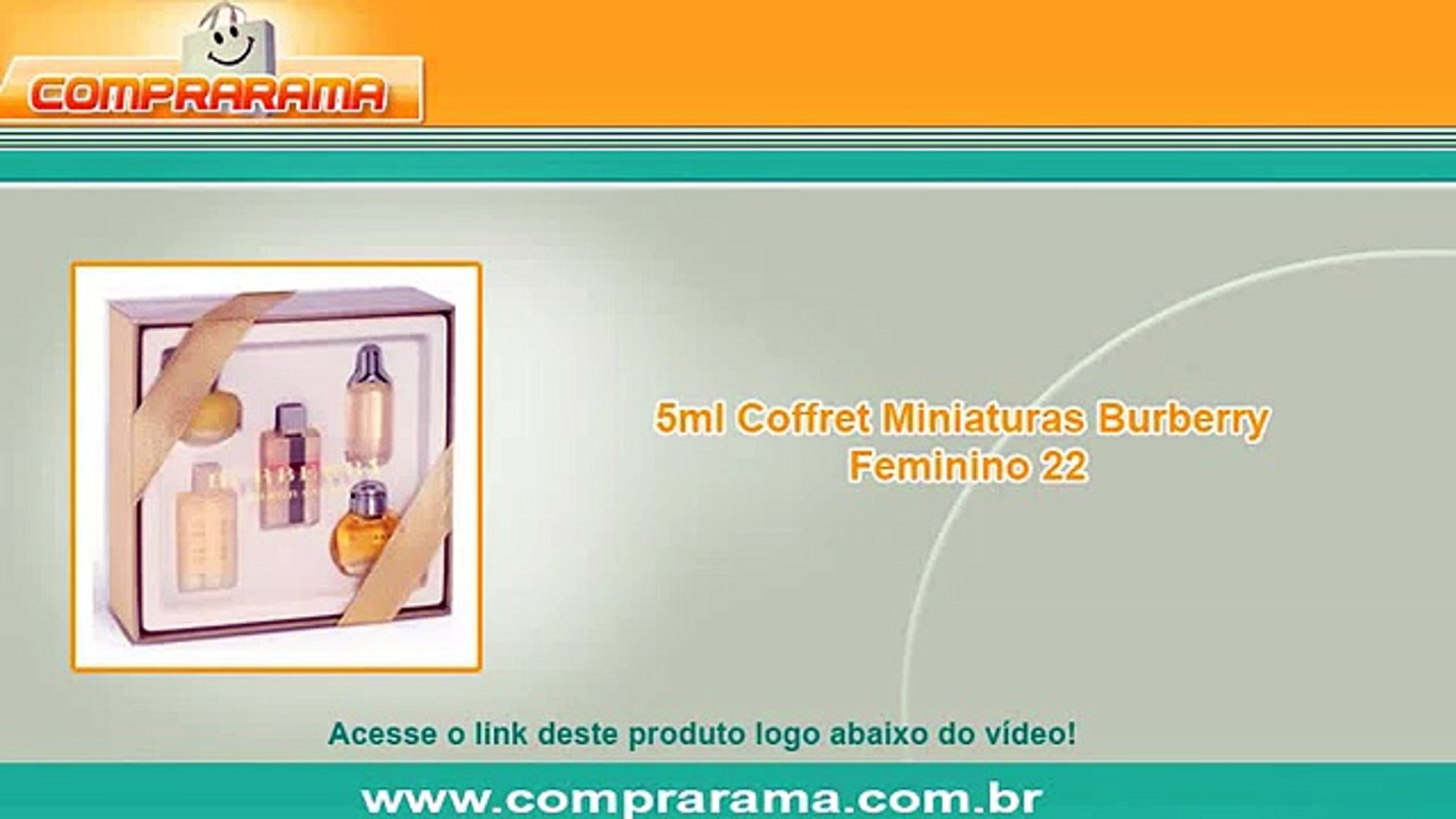 Coffret Miniaturas Burberry Feminino 22,5ml