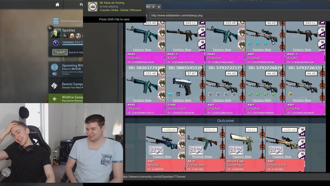 CS:GO - HIGH RISK - Medusa_Dragon Lore Tradeup!