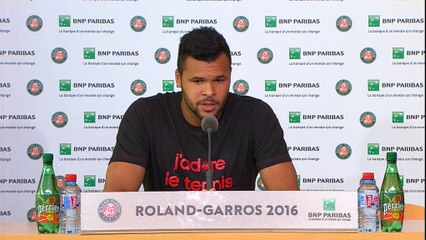 Roland-Garros - Tsonga : "Une chance d'être ici"