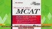read here  Flowers  Silver MCAT 4th Edition Princeton Review Flowers  Silver MCAT WCD
