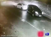 Girl's car driven away by thieves, CCTV Camera captures