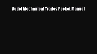 PDF Audel Mechanical Trades Pocket Manual  EBook