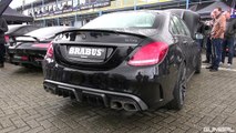 BRABUS 650 4.0 Biturbo V8 C63 S AMG! Start, Revs, Overview!