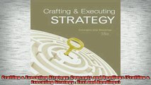 READ THE NEW BOOK   Crafting  Executing Strategy Concepts and Readings Crafting  Executing Strategy  Text  FREE BOOOK ONLINE