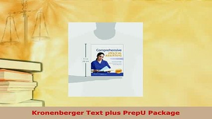 Read  Kronenberger Text plus PrepU Package Ebook Free