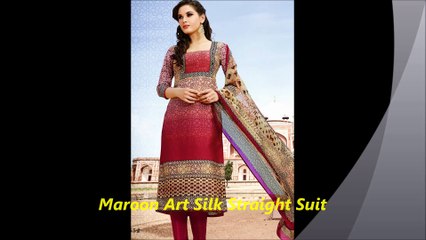 Maroon Color Salwar Kameez by nikvik.com