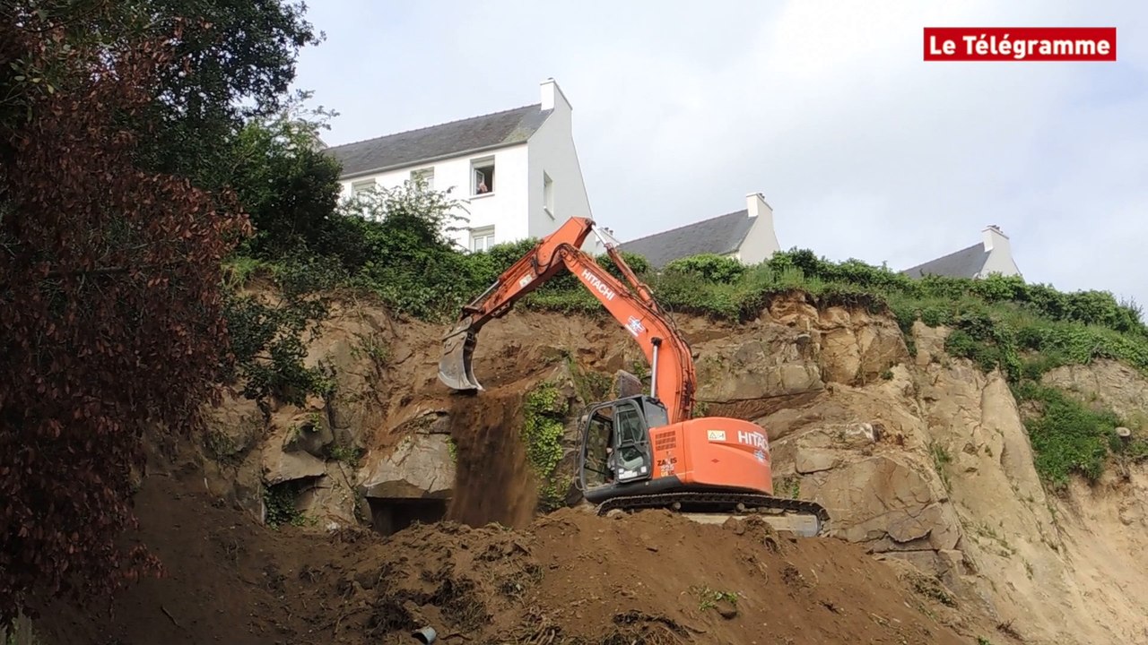 Douarnenez. La sécurisation de la falaise de Tréboul débute