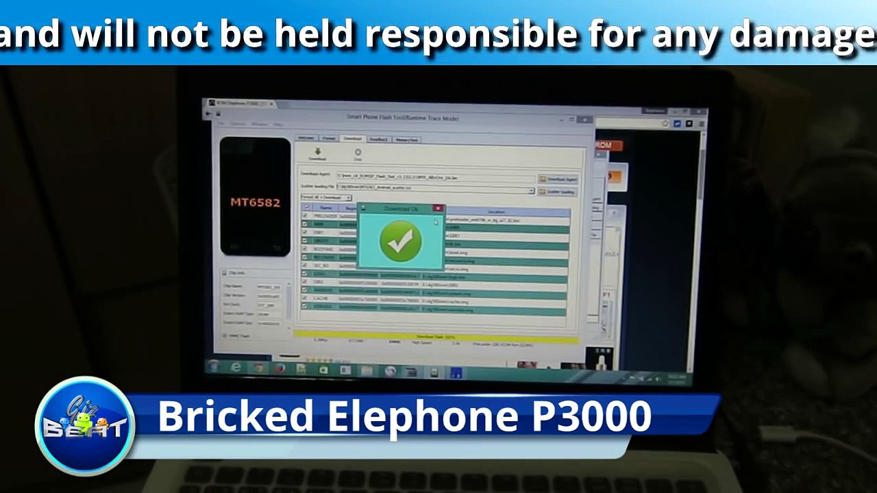 Quick Unbrick every *China phone* MTK Phone SP Flash Tool error MT6572 MT6582 MT6592 MT6595