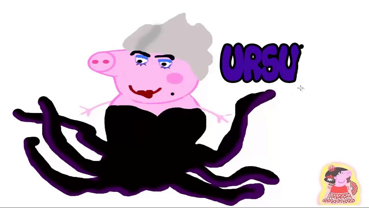 Peppa Pig se disfraza  de la sirenita  videos para niños en español