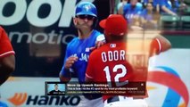 Texas Rangers Toronto Blue Jays Brawl- Odor Lands Vicious Punch on Jose Bautista May 15, 2016