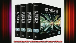 READ book  Encyclopedia of Business in Todays World  FREE BOOOK ONLINE