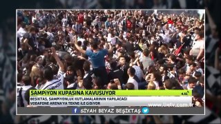 Beşiktaş taraftarları İstanbul Boğazı