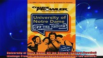 best book  University of Notre Dame Off the Record College Prowler College Prowler University of