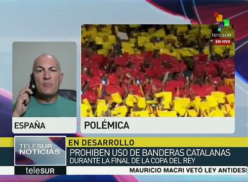 España: levantan prohibición contra esteladas en final de Copa del Rey