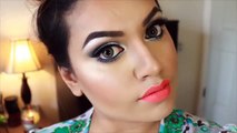Spring/Summer inspired colorful makeup look/ soft blue