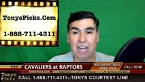 Toronto Raptors vs. Cleveland Cavaliers Free Pick Prediction Game 3 NBA Pro Basketball Odds Preview