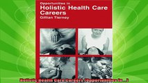 free pdf   Holistic Health Care Careers Opportunities in