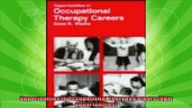 best book  Opportunities in Occupational Therapy Careers Vgm Opportunities