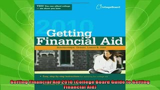 new book  Getting Financial Aid 2010 College Board Guide to Getting Financial Aid