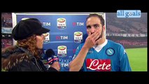Napoli-Frosinone 4-0 14-5-16 intervista post-partita Sky Gonzalo Higuain
