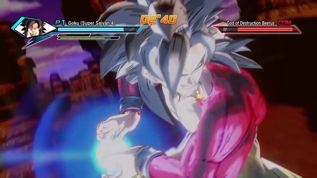 DRAGON BALL XENOVERSE SSJ4 Goku vs Beerus
