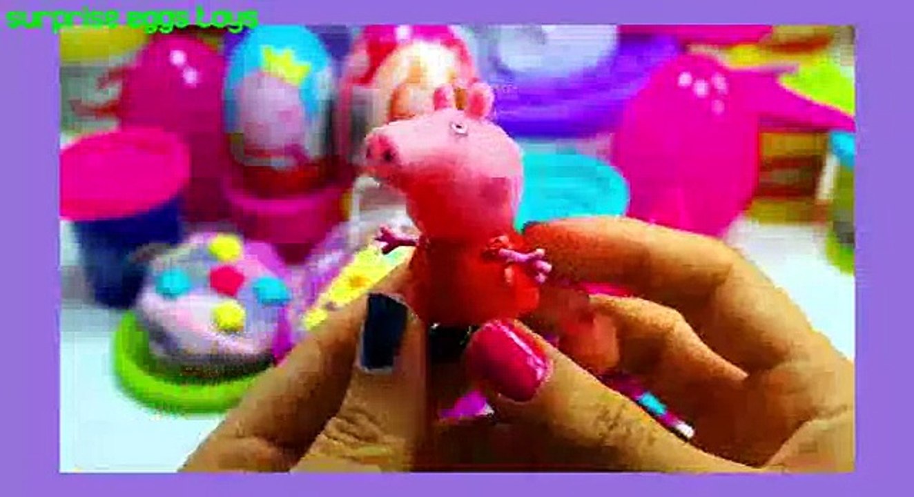Surprise Eggs Toys Play Doh Kinder Surprise Eggs Barbie Toys, Playdough Peppa Pig Eggs Unboxing (((
