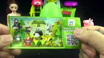 Peppa Pig en episodes español Giant Surprise Eggs Kinder Kung Fu Panda 3 Play doh | ACE K