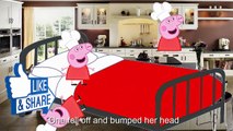 Five Little PEPPA PIG Cooks on the Kitchen Jumping on The Bed