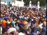 Brave Indian Sikhs chanting Pakistan Zindabad in India and exposing sikh genocide by indian army