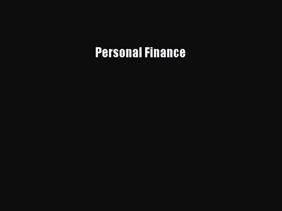 Download Personal Finance Ebook Free